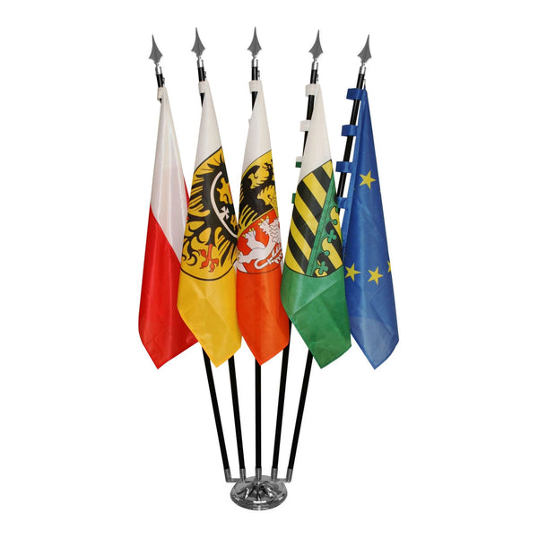 Fahnenständer klassisch 5‑fach – für Zimmerfahnen