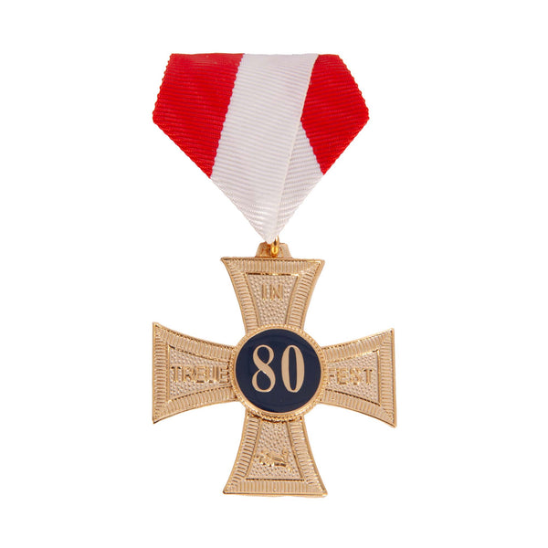 Ehrenkreuz Feuerwehr mit Zahl und Banddreieck