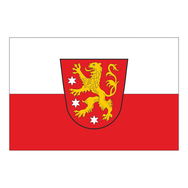 Die Fahne der Kleinstadt Aach in Baden -Württemberg