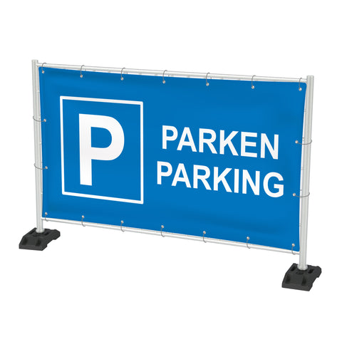 Bauzaunbanner "Parken"
