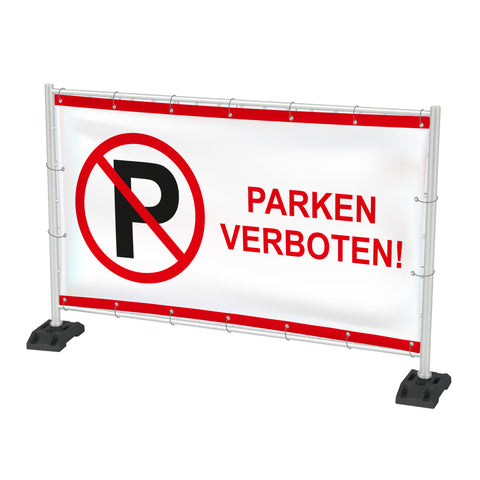 Bauzaunbanner "Parken verboten"