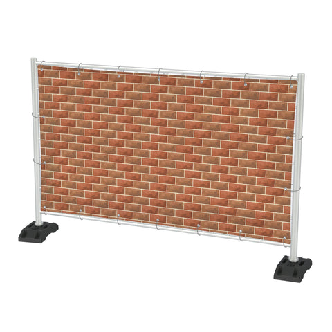 Bauzaunbanner "Ziegelwand"
