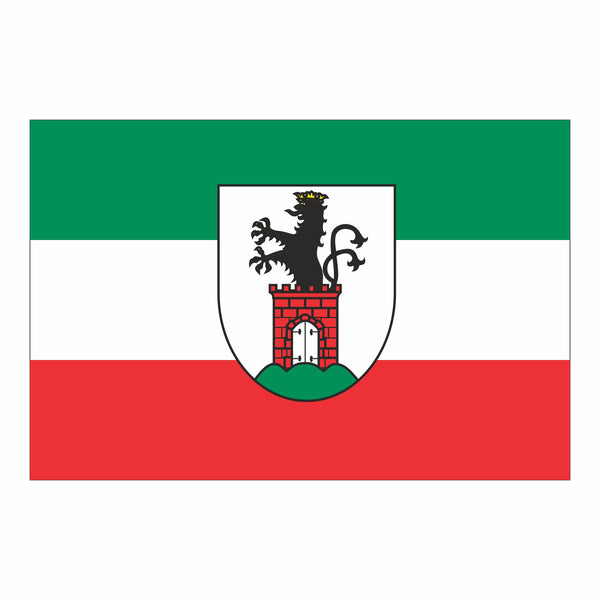 Bergen auf Rügen, Stadt Fahne / Flagge
