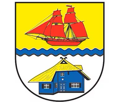 Das neue Wappen der Gemeinde Ahrenshoop 