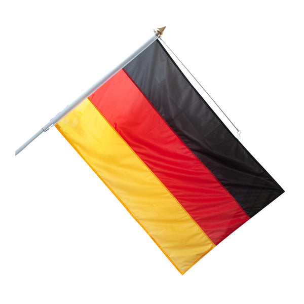 Kleinfahne an Fahnenstange mit Fahnenstabilisator