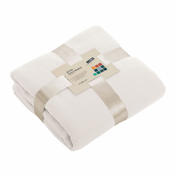 Decke aus Fleece in off-white