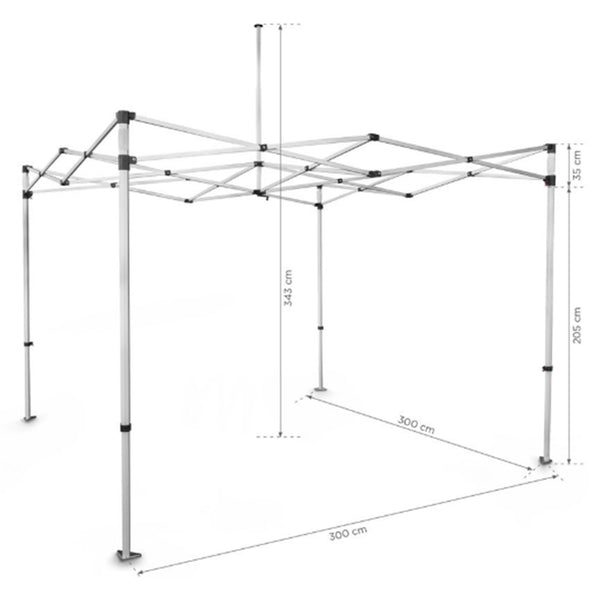 Bedrucktes Faltzelt 3m x 3m