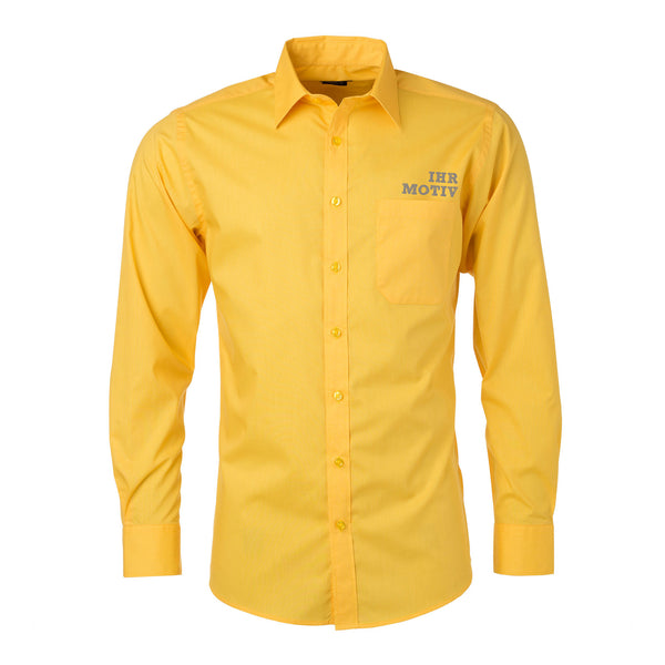 Pflegeleichtes Hemd in Yellow