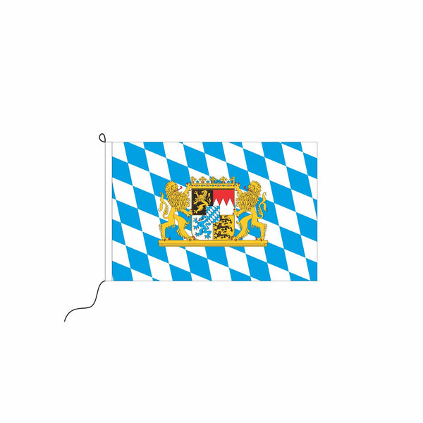 Bayern Raute mit Wappen und Löwen Kleinfahne