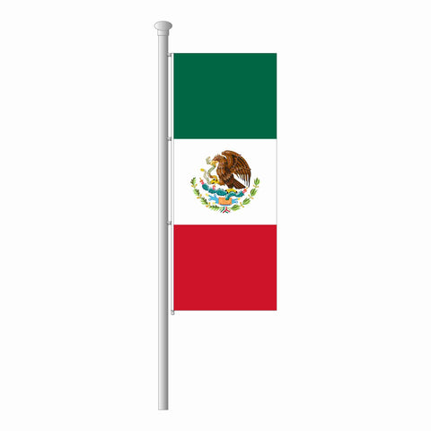 Mexiko Hissfahne im Hochformat