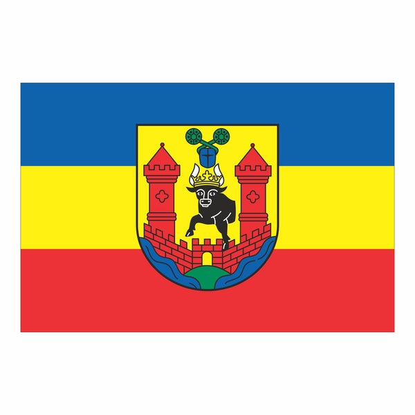 Oschersleben (Bode), Stadt Fahne / Flagge