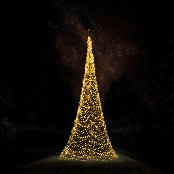 Weihnachtsbeleuchtung für Fahnenmasten Premium