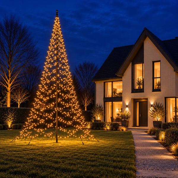 Weihnachtsbeleuchtung für Fahnenmasten Pro
