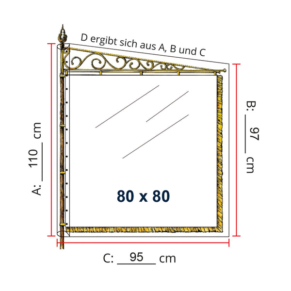 Schutzhülle für Standarten