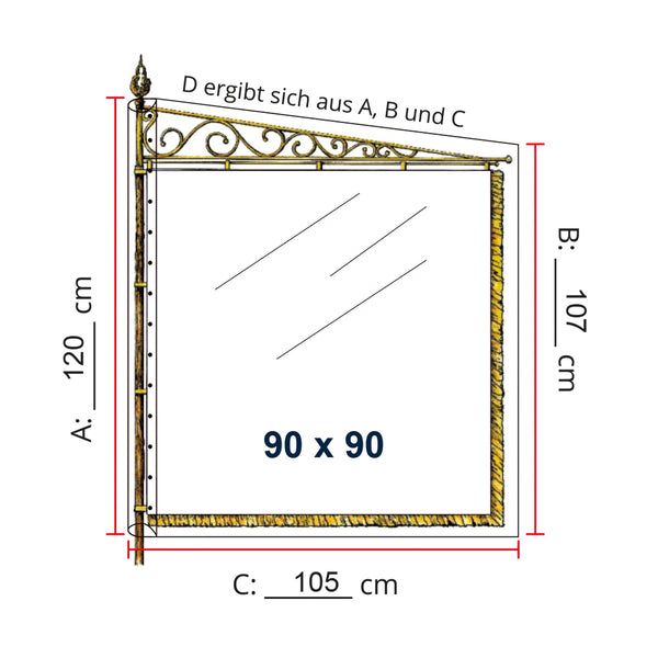Schutzhülle für Standarten