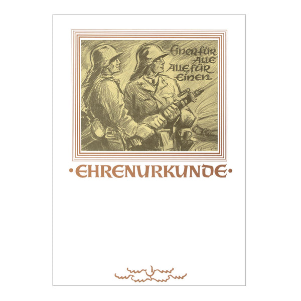 Ehrenurkunde Retro mit Bildmotiv