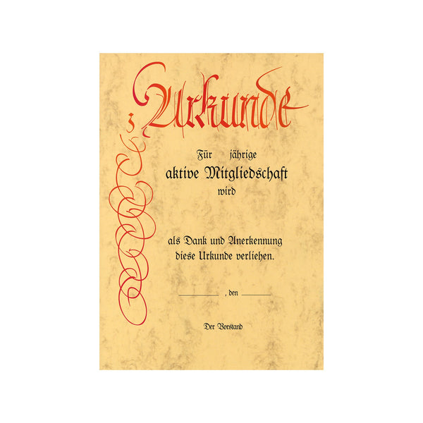 Urkunde mit Lagertext Nr. 85