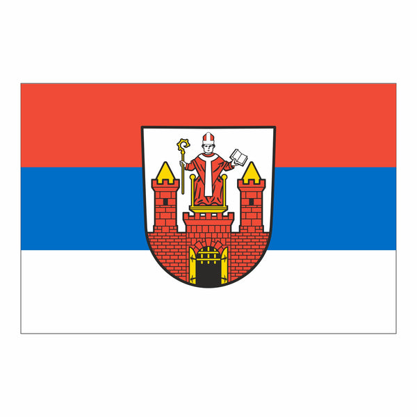 Wittstock/Dosse, Stadt Fahne / Flagge