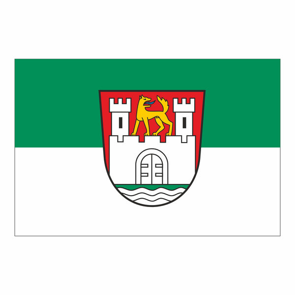 Wolfsburg, Stadt Fahne / Flagge