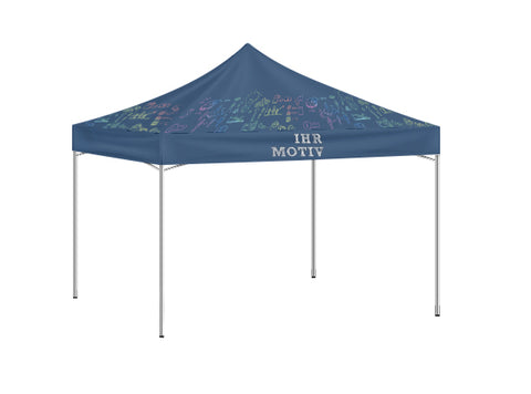 Bedrucktes Faltzelt 3m x 3m