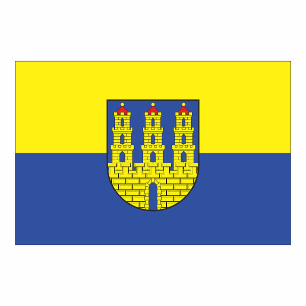 Zschopau, Stadt Fahne / Flagge