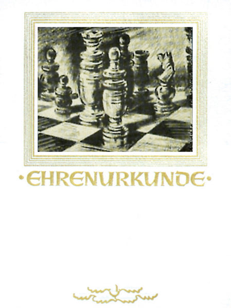 Ehrenurkunde Retro mit Bildmotiv