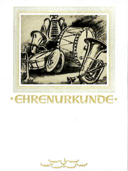 Ehrenurkunde Retro mit Bildmotiv