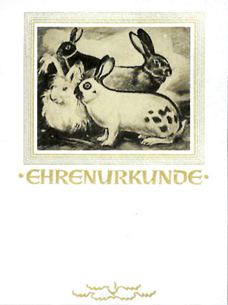 Ehrenurkunde Retro mit Bildmotiv