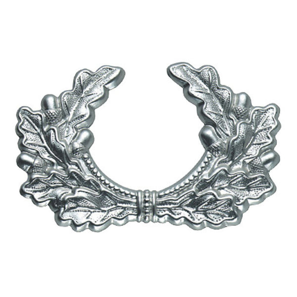 hohlgeprägeter Eichenlaubkranz in Farbe silber