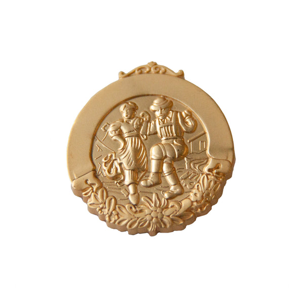 Trachtenabzeichen gold Vorderseite