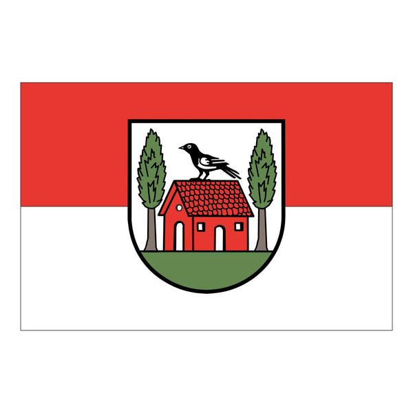 Die Flagge der Gemeinde Aglasterhausen