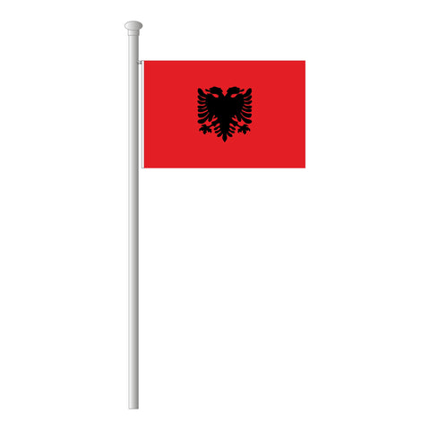 Albanien Flagge Querformat
