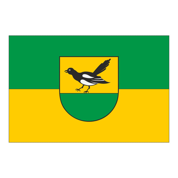 Die Gemeindefahne von Algermissen