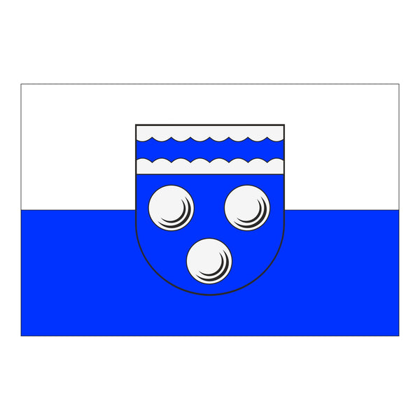 Die Gemeindefahne von Altheim (bei Ehingen) 