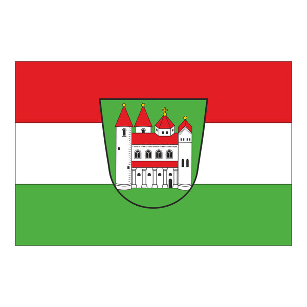 Die Stadtflagge von Amorbach
