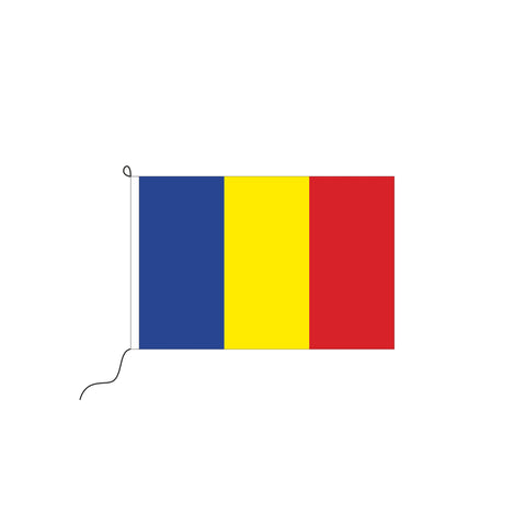 Andorra ohne Wappen Kleinfahne