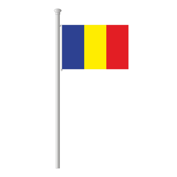 Andorra ohne Wappen Flagge Querformat