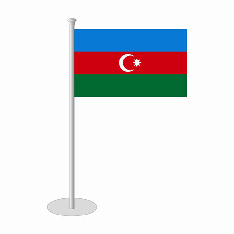 Aserbaidschan Tischfähnchen