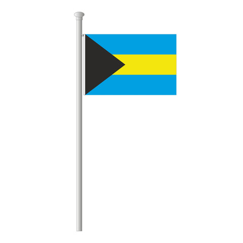 Bahamas Flagge Querformat
