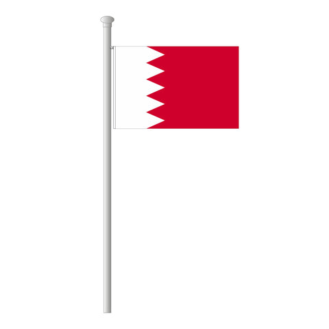 Bahrain Flagge Querformat