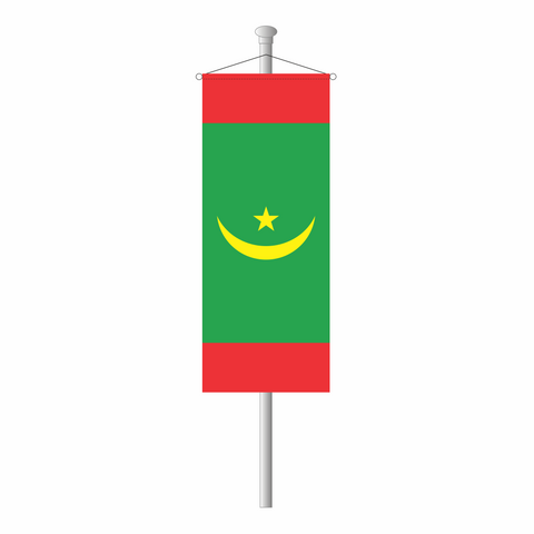 Die Flagee Mauretaniens als Bannerfahne