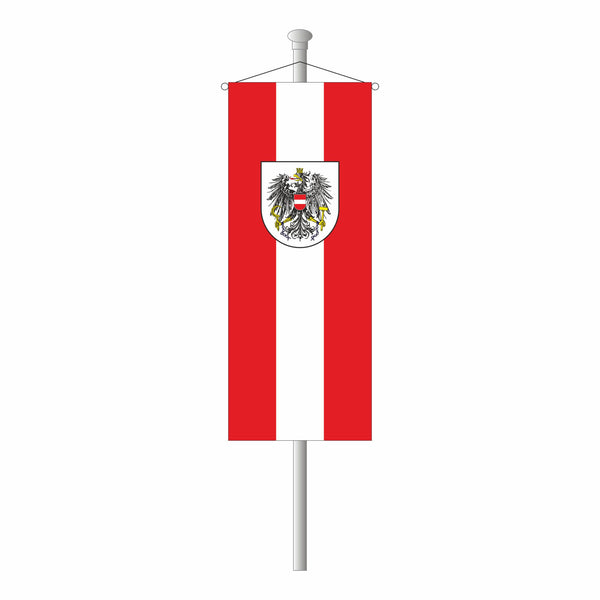 Österreich Bannerfahne, hochwertig gedruckt mit Querstab & Aufhängung –  Fahnen Koessinger GmbH
