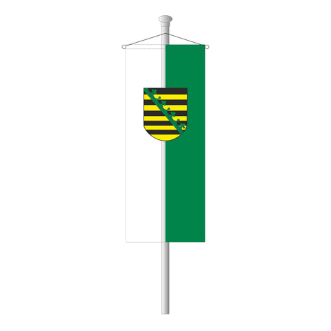 Sachsen mit Wappen Bannerfahne