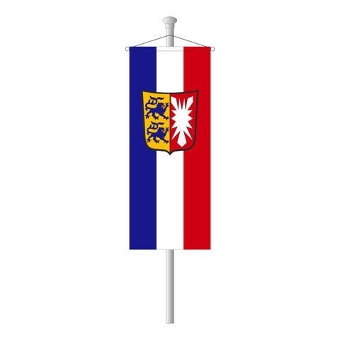 Schleswig-Holstein mit Wappen Bannerfahne