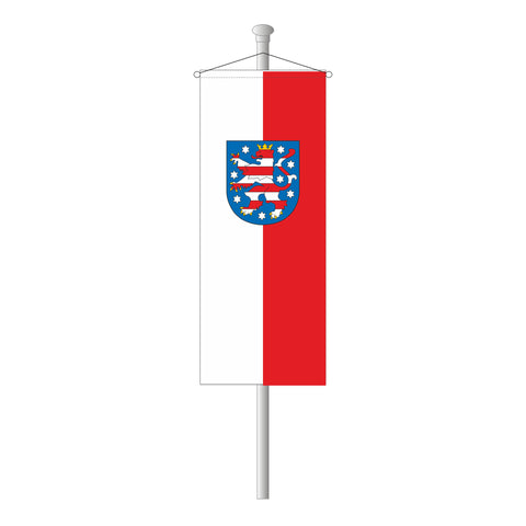 Thüringen mit Wappen Bannerfahne
