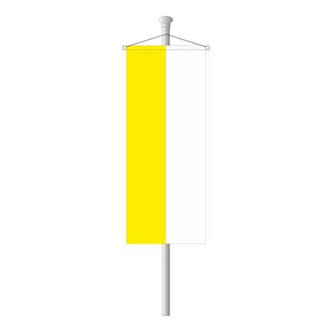 Kirchenfahne gelb-weiß Bannerfahne