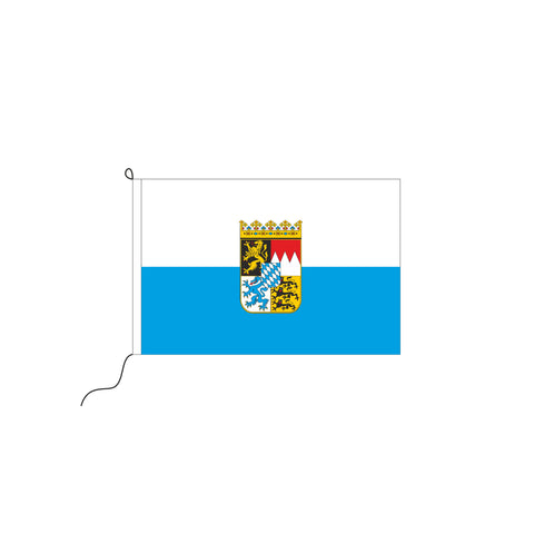 Bayern weiß-blau mit Wappen Kleinfahne
