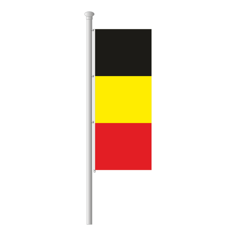 Belgien Hissfahne im Hochformat