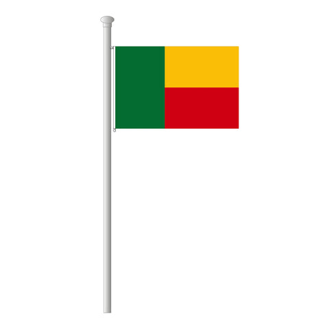 Benin Flagge Querformat