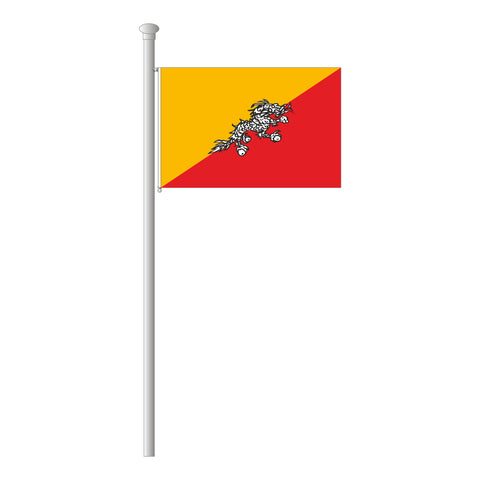 Bhutan Flagge Querformat